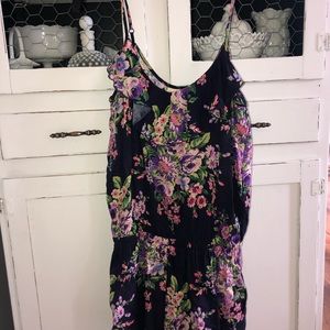 Belle Du Jour floral print romper